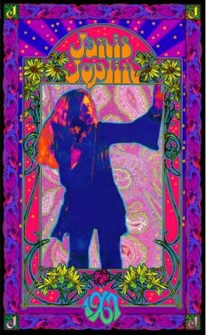 Janis Joplin Psychedelic 1967 Poster
