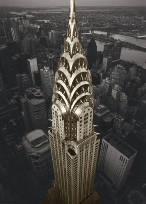 New York The Chrysler Building Golden Giant Poster