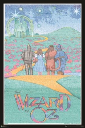The Wizard of Oz Words Chapters I Through XI Poster