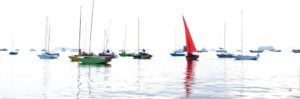 Caravels Anchored In The Bay Of Morlaix France Photographic Print