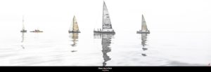 Regatta Departing In The Bay Of Quiberon France Photographic Print