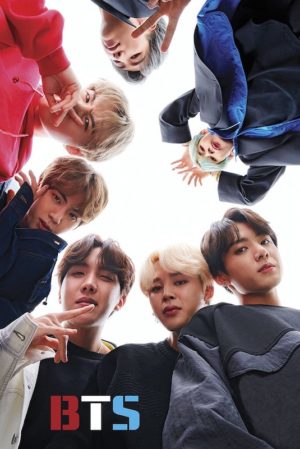 BTS Bangtan Boys Red White Blue Poster