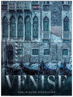 Venice Under Snow Art Print