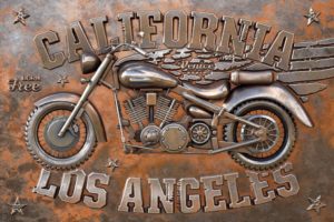 Freedom Biking Born Free Motorbike Poster