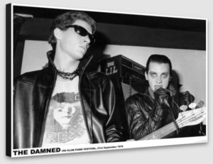 The Damned 100 Club 1976 A1 Poster - Poster 59.5x84cm Blockmounted