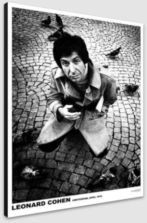 Leonard Cohen Amsterdam 1972 A1 Poster - Poster 59.5x84cm Blockmounted