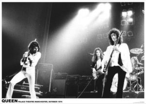 Queen Palace Theatre Manchester October 1974 Freddie Mercury A1 Poster