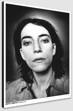 Patti Smith Amsterdam 1976 Close Up A1 Poster - Poster 59.5x84cm Blockmounted