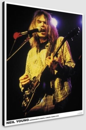Neil Young Hammersmith Odeon London March 1976 A1 Poster - Poster 59.5x84cm Blockmounted