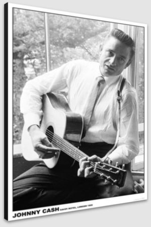 Johnny Cash Savoy Hotel London 17th Sept 1959 A1 Poster - Poster 59.5x84cm Blockmounted
