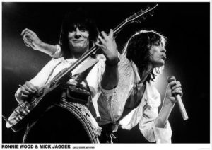 The Rolling Stones Poster Mick Jagger and Ronnie Wood Earls Court London 1976 A1 Poster