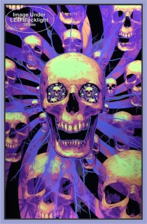 Hyper Skull Non-Flocked Blacklight Poster - Image 2