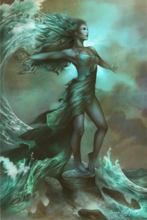 Renee Biertempfel - Breaking Waves Poster