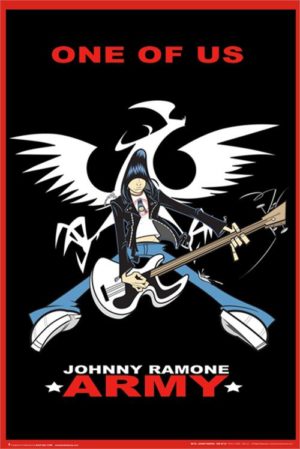Ramones Johnny Ramone Animated Army Poster
