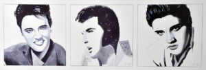 Bob Celic - Elvis Presley Triptych Art Print