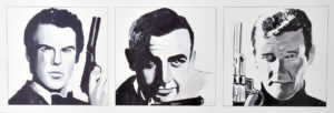 Bob Celic - James Bond Triptych Art Print