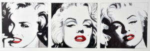 Bob Celic - Marilyn Monroe Triptych Art Print