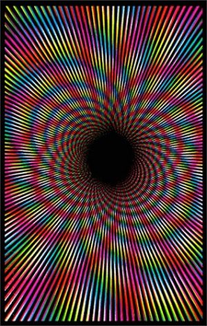 Cosmic Fantasy Flocked Velvet Blacklight Poster