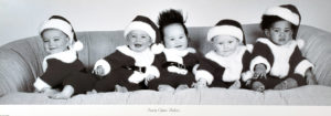 Santa Claus Babies Photographic Print