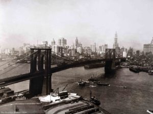 New York Brooklyn Bridge 1932 Photographic Print