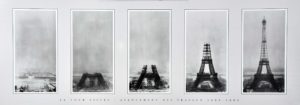 Paris Eiffel Tower Progression Photographic Print