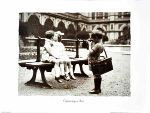 Capturing a Kiss Photographic Print