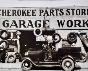 Atlanta Auto Parts 1936 Car Photographic Print