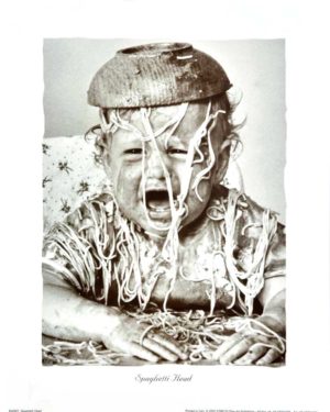 Spaghetti Head Photographic Print
