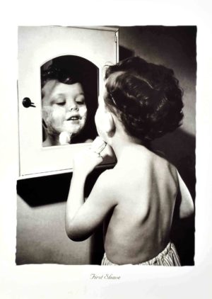 First Shave Photographic Print