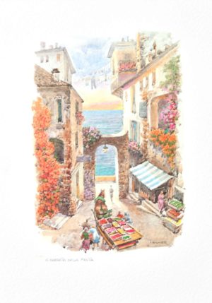 The Fruit Cart Art Print