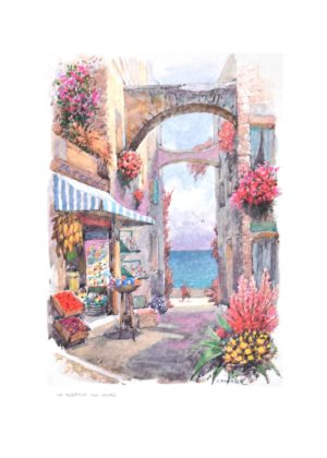 The Glimpse Of The Sea Art Print