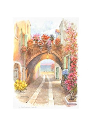 The Flowery Bridge Art Print