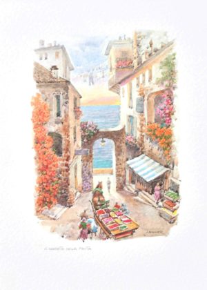 The Fruit Cart Art Print