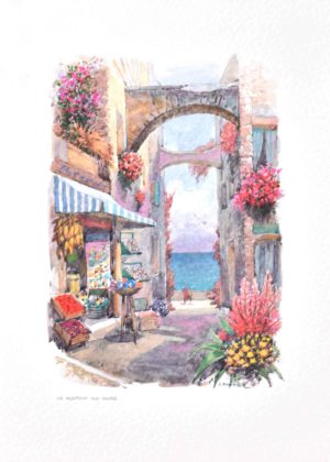 The Glimpse Of The Sea Art Print