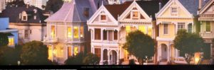 Victorian Houses San Francisco by Chad Ehlers Photographic Print