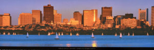 Boston Yachts On Charles River by Chuck Pefley Photographic Print