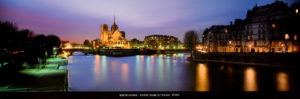Paris Notre Dame At Night by David Norton Photographic Print