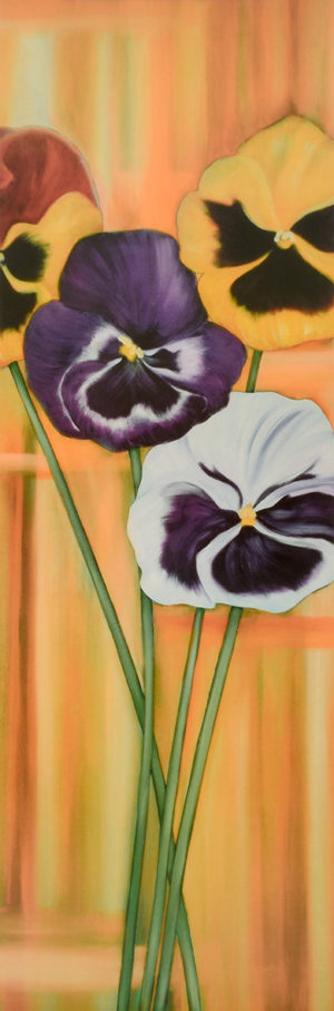 Erik De Andre - Pansies Art Print