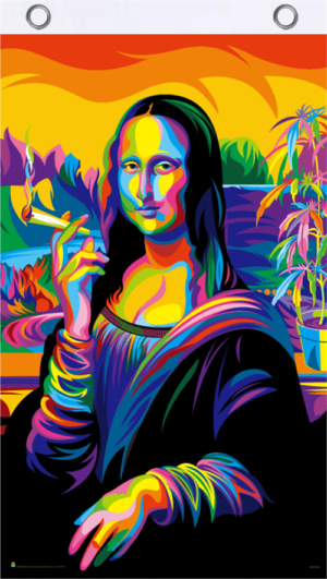 Mona Joint Blacklight Reactive Flag