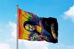 Mona Joint Blacklight Reactive Flag - Image 3