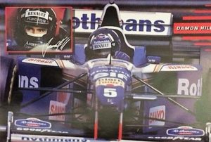 F1 Renault Damon Hill Car Poster (Published 1996, some wear)