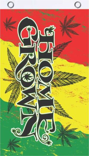 Home Grown Blacklight Reactive Flag