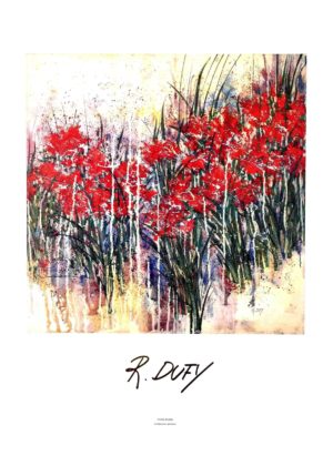 Raoul Dufy - Red Flowers Art Print