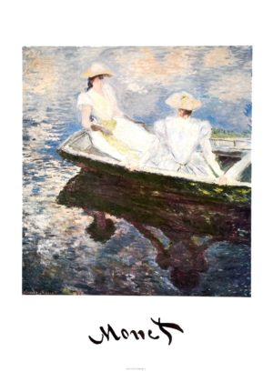 Claude Monet - Girls On A Boat Art Print