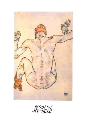 Egon Schiele - Sitting Nude Art Print