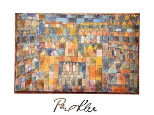 Paul Klee - Temple Quarter of Pert 1928 Art Print