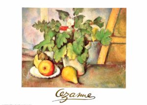 Paul Cezanne - Plate with Fruit and Earthenware Art Print