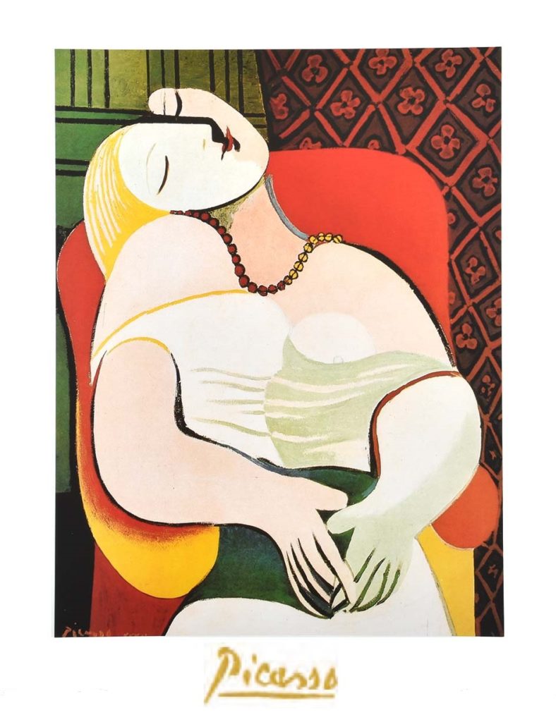 Pablo Picasso Dream リトグラフ 325/500 Pablo Picasso - The Dream Art Print — Poster Plus