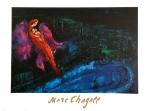 Marc Chagall - Bridge Over The Seine Art Print