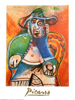 Pablo Picasso - Old Man Sitting 1970 Art Print